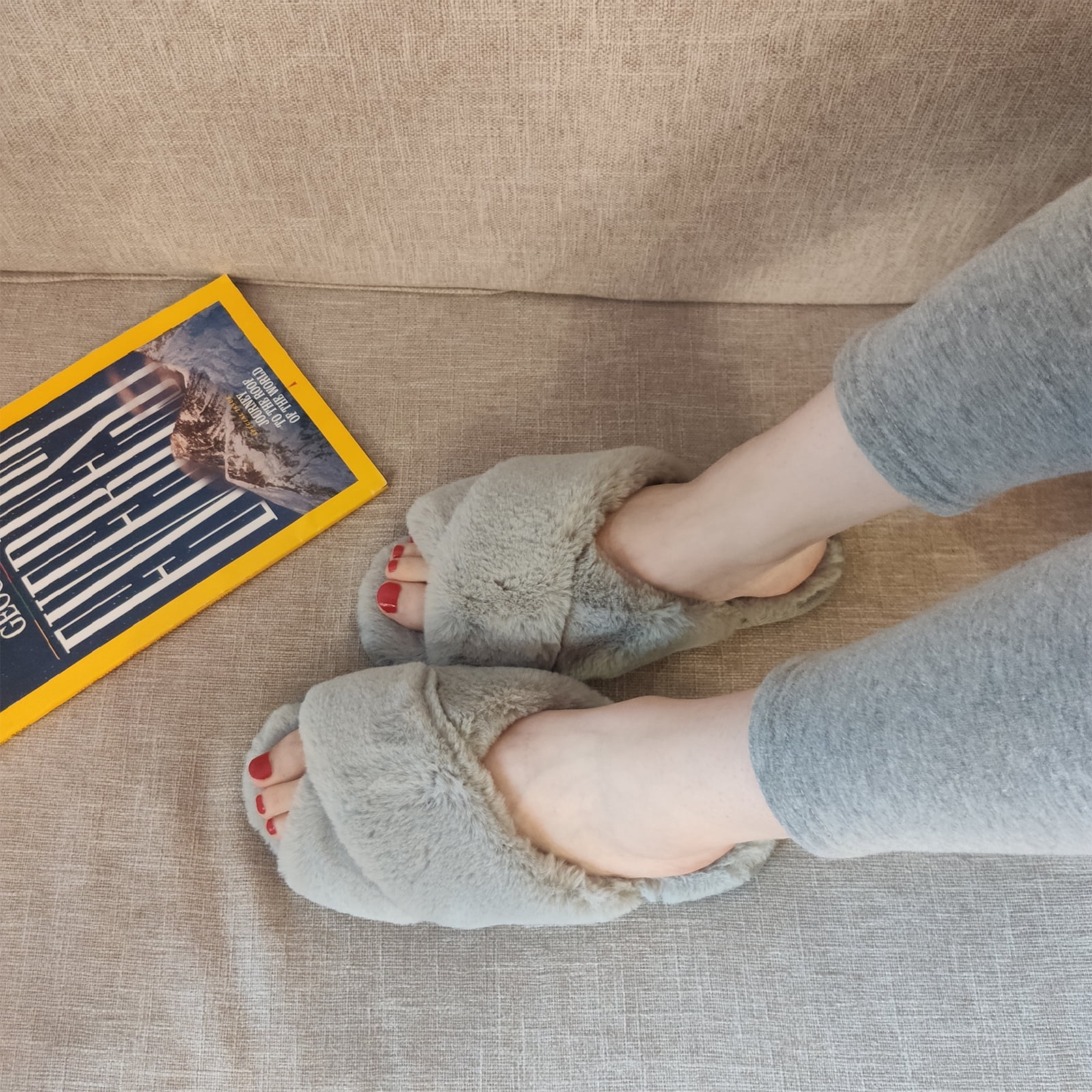 Luxury Cross Band Slippers