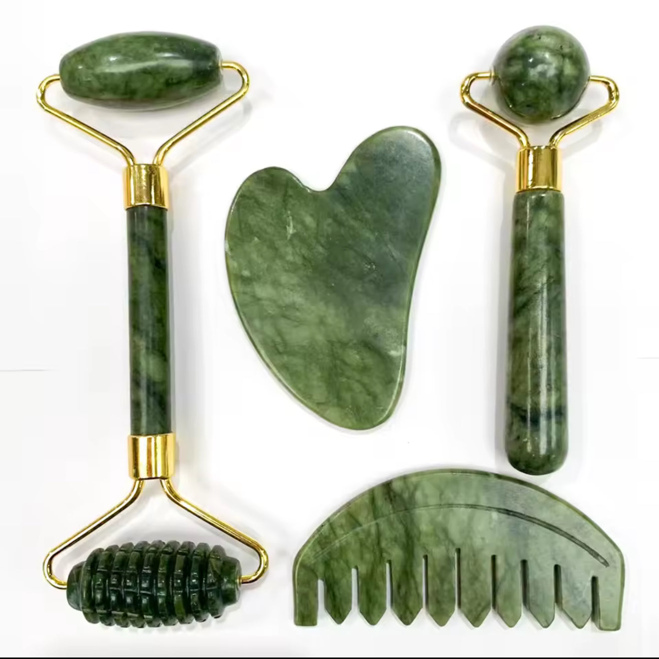 GlowStone™ Natural Jade Roller & Gua Sha Set