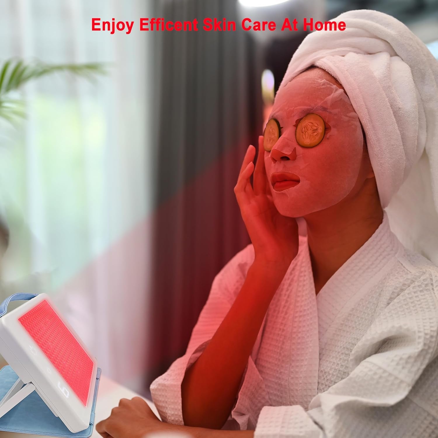 Red Light Therapy Lamp Red Light Therapy Skin Rejuvenation Facial Mask Equipment Skin Soothe Red Light Therapy Panel ETLB389