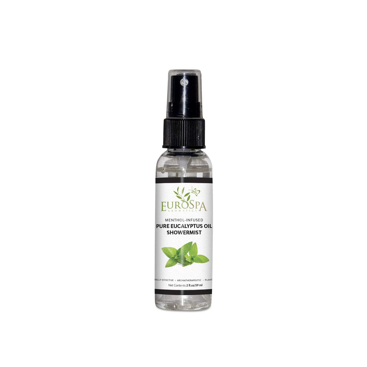 Pure Eucalyptus Oil Showermist and Steam Room Spray, All-Natural Premium Aromatherapy Essential Oils - Menthol Infused, 2Oz