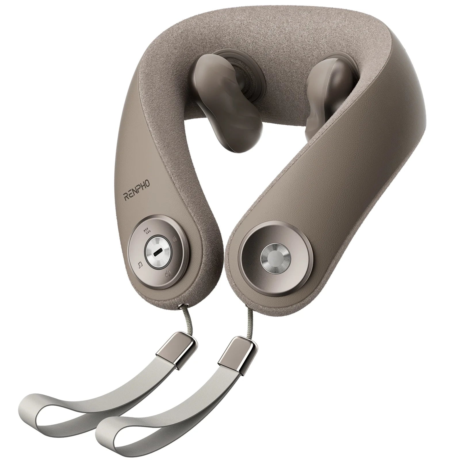 Shiatsu Cordless Neck and Shoulder Massager with Heat, Rechargeable & Hands-Free Design for Mom Dad
