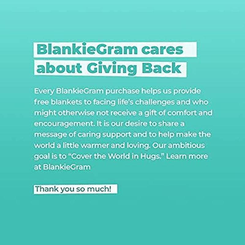 Blankiegram Healing Thoughts Throw Blanket, Comfort Gifts, Spread Positive Energy, Send Hugs with Inspirational Blanket, Perfect Get Well Gifts for Women, Men and Children - 50"X60" (Purple)