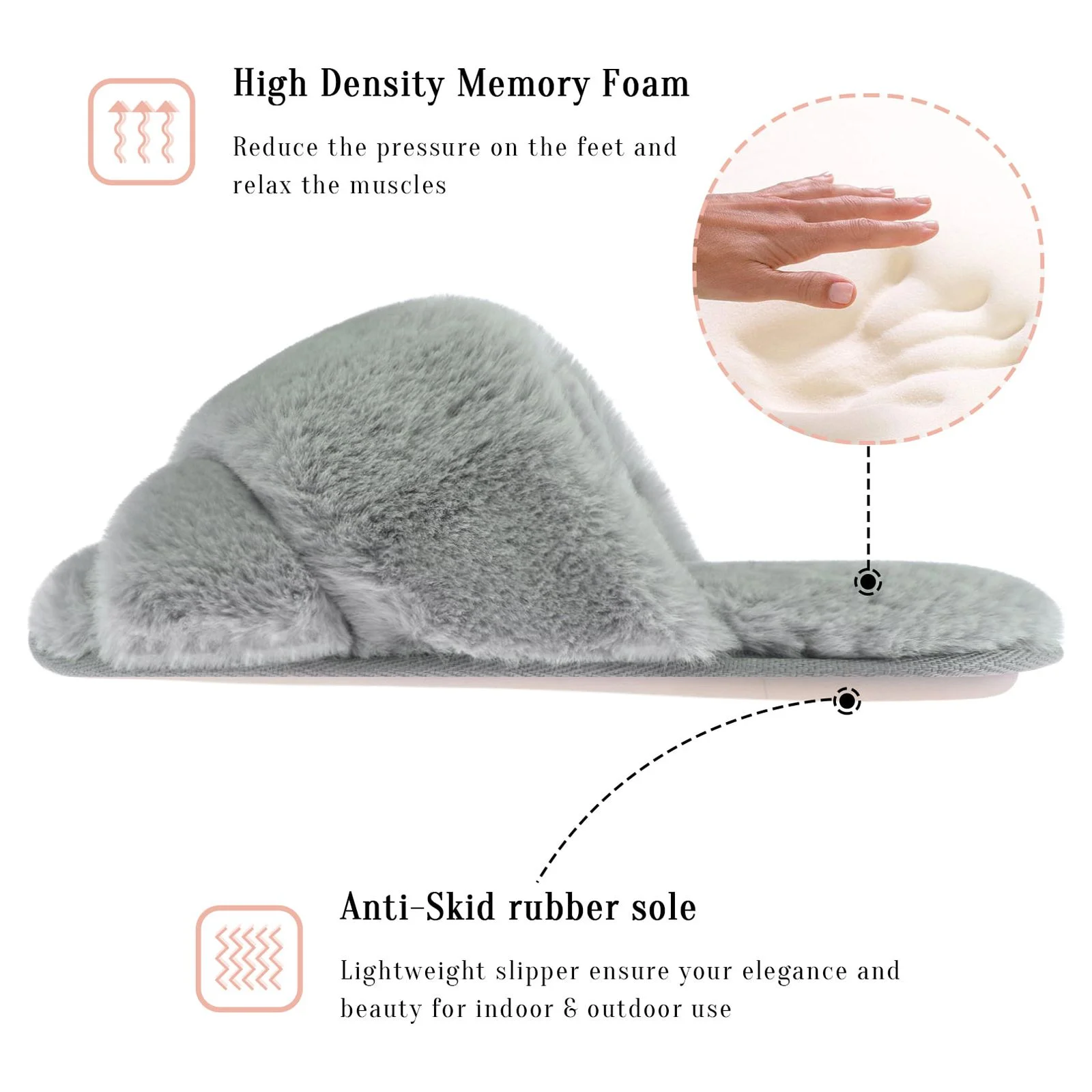 Luxury Cross Band Slippers